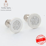 European & American Round Logo Earrings