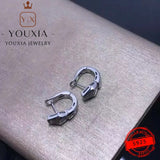 1:1 Silver Zircon Earrings - Love Jewelry Gift