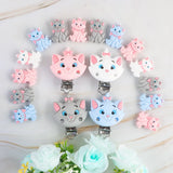 Lion Cat Silicone Teether Beads Baby Pacifier Chain Toy