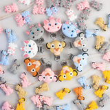Lion Cat Silicone Teether Beads Baby Pacifier Chain Toy