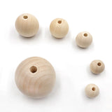 100pcs Natural Wooden Eco-Friendly Wood Bead DIY Decorations