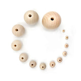 100pcs Natural Wooden Eco-Friendly Wood Bead DIY Decorations
