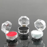 Acrylic Crystal Ring Boxes Clear Display Storage Case Wedding Jewelry Packaging