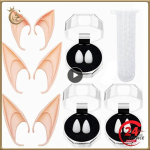 Halloween Fangs & Elf Ears Set Halloween Party Decor