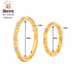 Titanium CZ Hinged Septum Clicker Ear Cartilage Tragus Piercing