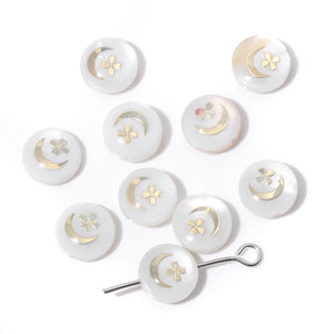 1-10Pcs Shell Charms Mother of Pearl Pendant for Jewelry Making DIY