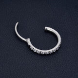Titanium Nose Ring CZ Zircon Hoop Body Jewelry