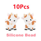 Goat Giraffe Seahorse Silicone Beads Jewelry Making DIY Pacifier Chain Accessory