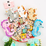 Goat Giraffe Seahorse Silicone Beads Jewelry Making DIY Pacifier Chain Accessory