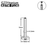 10pcs G23 Titanium Labret Stud Earrings Rod Internal Thread Piercing Jewelry