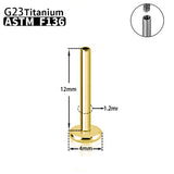 10pcs G23 Titanium Labret Stud Earrings Rod Internal Thread Piercing Jewelry