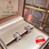 Classic Original Logo Jewelry Round Earrings