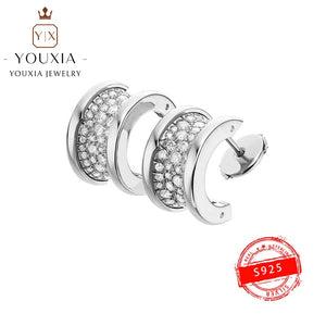 Classic Original Logo Jewelry Round Earrings