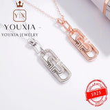 Hot Silver Round Earrings Classic Logo Jewelry