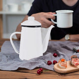 1.1L Enamel Coffee Pot for Gas Stove & Induction Cooker