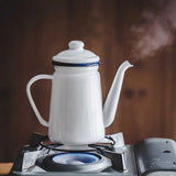 1.1L Enamel Coffee Pot for Gas Stove & Induction Cooker