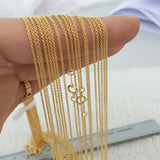 1.1mm 14KGF Filled Round O Chain Necklace