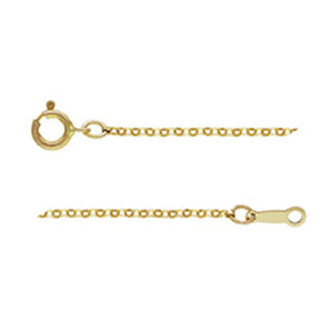 1.1mm 14KGF Filled Round O Chain Necklace