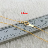1.1mm 14KGF Filled Round O Chain Necklace