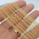 1.1mm 14KGF Filled Round O Chain Necklace