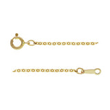 1.1mm 14KGF Filled Round O Chain Necklace