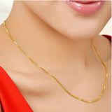 1.2/1.5mm Stainless Steel Silver Plated Box Chain Necklace 47CM+4cm