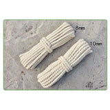 Durable Beige Cotton Rope Twisted Cord Craft Macrame String DIY Home Textile