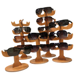 Bamboo Wood Glasses Holder Rack Storage Organizer