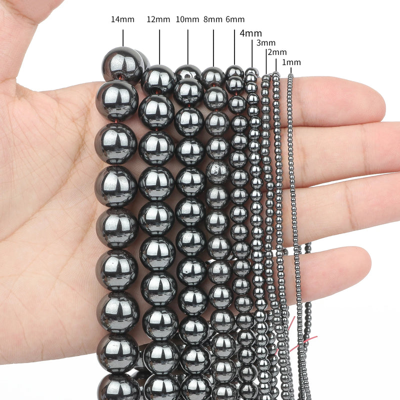 Natural Hematite Stone Beads Loose Spacer Beads For DIY Jewelry Making