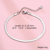 4 Pcs Stainless Steel Heart Star Charm Anklet Set, Beach Jewelry