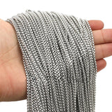 1/2/3/5mm Box Chain 316L Silver Stainless Steel Pendant Chain
