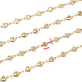 10M Stainless Steel Heart Link Chain Necklace Bulk