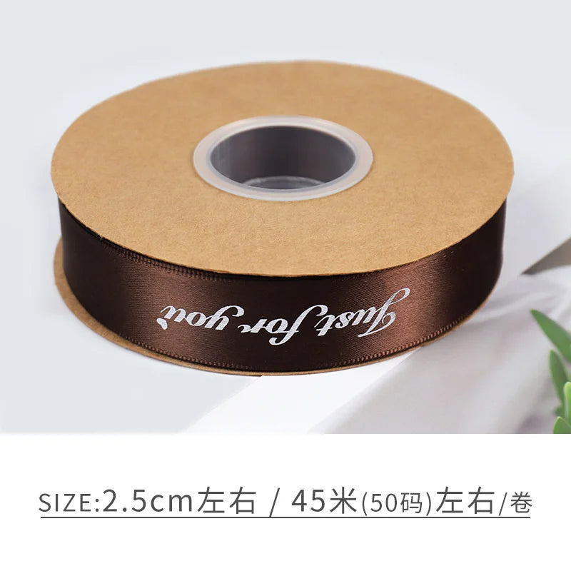English Ribbon Fresh Flower Cake Decoration 45 Yards
