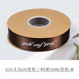English Ribbon Fresh Flower Cake Decoration 45 Yards