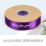 English Ribbon Fresh Flower Cake Decoration 45 Yards