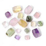 Faceted Cube Natural Amethyst Beads Square Raw Mineral Loose Beads