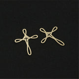 14KGF Cross Charm Pendant for DIY Jewelry
