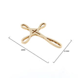 14KGF Cross Charm Pendant for DIY Jewelry