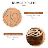 1-20 Numbers Wood Signs Wedding Hexagon Table Number Wooden Table Numbers