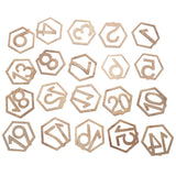 1-20 Numbers Wood Signs Wedding Hexagon Table Number Wooden Table Numbers