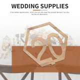 1-20 Numbers Wood Signs Wedding Hexagon Table Number Wooden Table Numbers