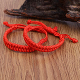 Lucky Red Thread Bracelet Tibetan Buddhist Rope Knots Bracelets