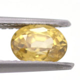 1.27ct Yellow Zircon Oval Cut Gemstone