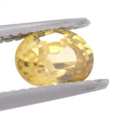 1.27ct Yellow Zircon Oval Cut Gemstone