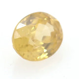 1.27ct Yellow Zircon Oval Cut Gemstone