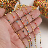 DIY Jewelry Making: Stainless Steel Plated Bead Ball Chain