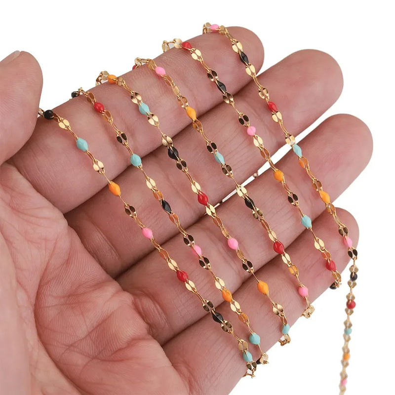 DIY Jewelry Making: Stainless Steel Plated Bead Ball Chain