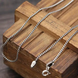 925 Silver Pendant Necklace Vintage Sterling Chain Necklace