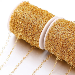 1/2Meters Star Chains Copper for Necklace Bracelet Jewelry Making DIY