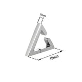 Punk Triangle Ear Bone Hoop Earrings Stainless Steel Clip on Earring